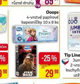Teta Ooops papírové kapesníky nabídka