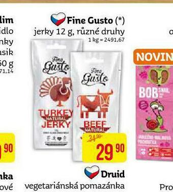 Teta Fine gusto jerky nabídka