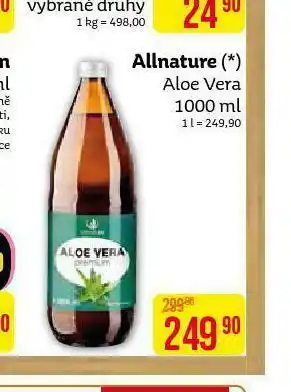 Teta Allnatura aloe vera nabídka