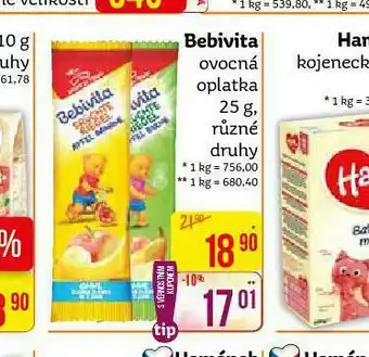 Teta Bebivita ovocná opltaka nabídka