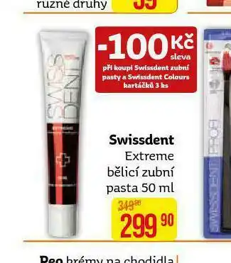Swissdent extreme bělicí zubní pasta