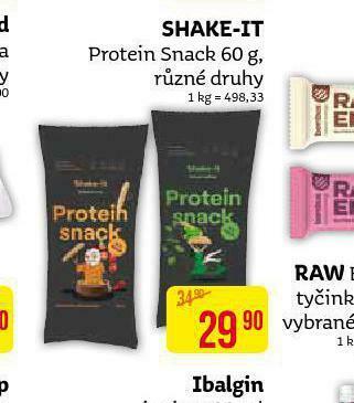 Teta Shake-it protein snack nabídka