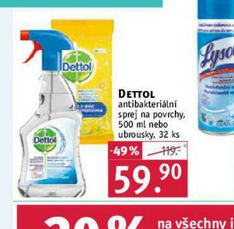 Rossmann Dettol antibakteriální sprej na povrchy nabídka