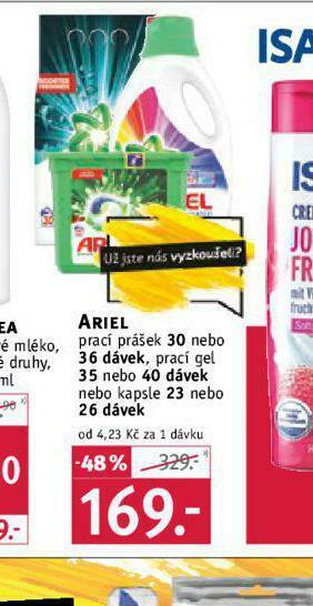 Rossmann Ariel prací prostředek nabídka