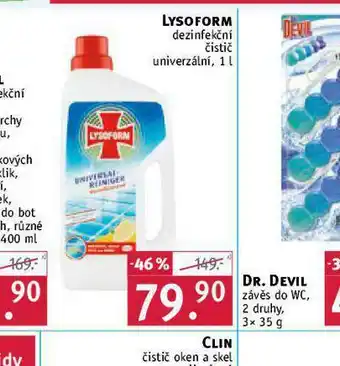 Rossmann Lysoform dezinfekční čistič univerzální nabídka