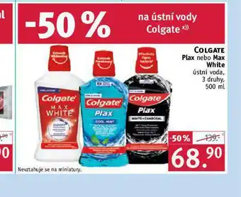 Rossmann Colgate plax, max white ústní voda nabídka