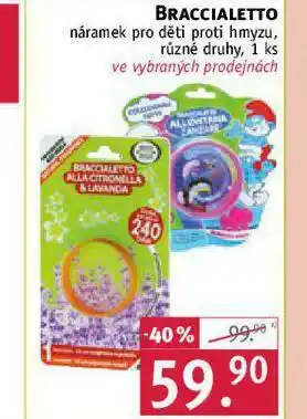 Rossmann Braccialetto náramek pro děti proti hmyzu nabídka