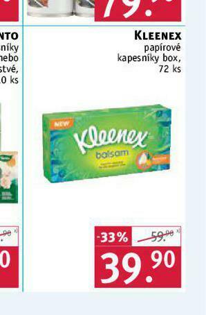 Rossmann Kleenex papírové kapesníky nabídka