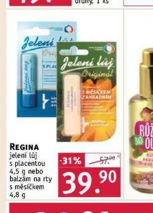 Regina jelení lůj s placentou