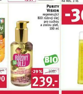 Rossmann Purity vision regenerační bio růžový olej nabídka