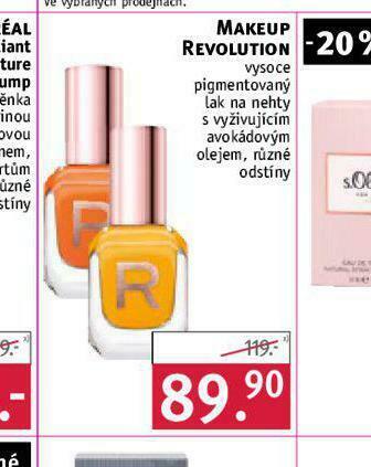 Rossmann Makeup revolution lak na nehty nabídka