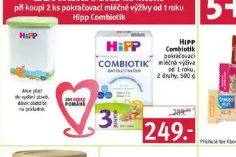 Rossmann Hipp combiotik pokračovací mléčný výživa nabídka