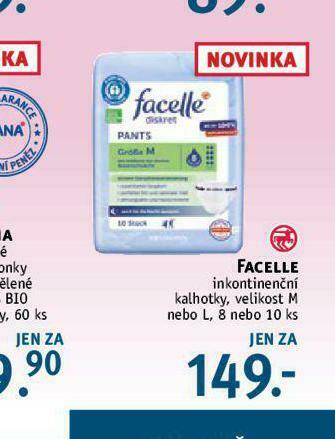 Rossmann Facelle inkontinenční kalhotky nabídka