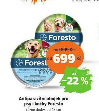 Pet Center Antiparazitní oboojek pro kočky foresto nabídka