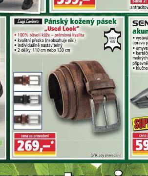 Norma Pánský kožený pásek nabídka