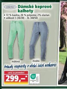 Norma Dámské keprové kalhoty nabídka