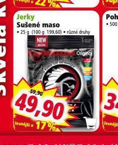 Norma Jerky sušené maso nabídka