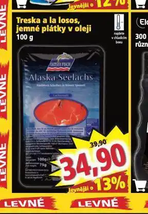 Norma Treska a la losos jemné plátky v oleji nabídka