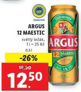 Lidl Argus 12 maestic, 0,5 l nabídka