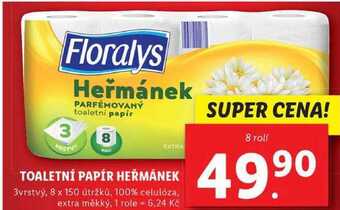 Lidl Toaletní papír heřmánek, 8 rolí nabídka