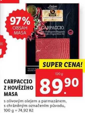 Lidl Carpaccio z hovězího masa, 120 g nabídka
