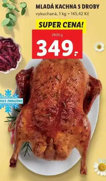 Lidl Mladá kachna s droby, 2400 g nabídka