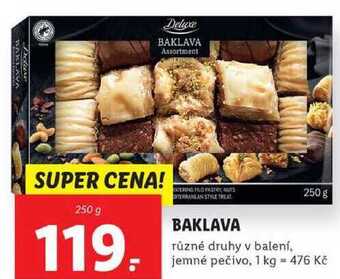 Lidl Baklava, 250 g nabídka