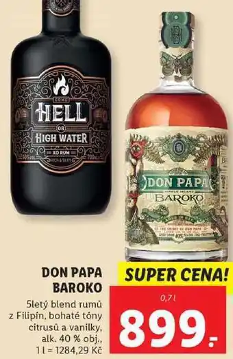 Don papa baroko, 0,7 l