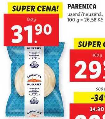 Lidl Parenica, 120 g nabídka