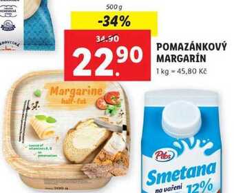 Lidl Pomazánkový margarín, 500 g nabídka