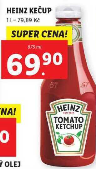 Lidl Heinz kečup, 875 ml nabídka