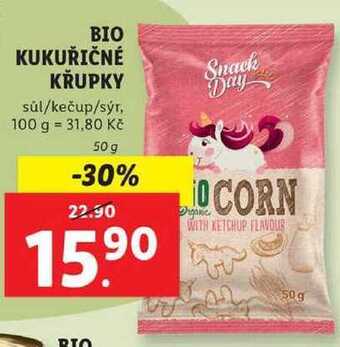 Lidl Bio kukuřičné křupky, 50 g nabídka