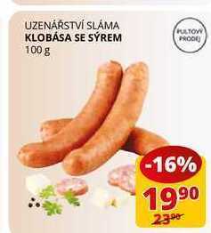 Flop Klobása se sýrem 100 g nabídka