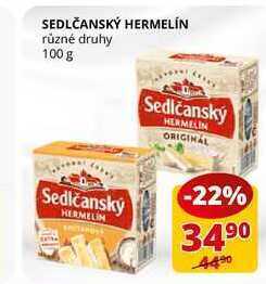 Flop Sedlčanský hermelín různé druhy 100 g nabídka
