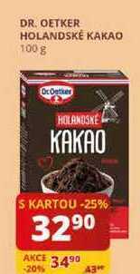 Flop Dr. oetker holandske kakao 100 g nabídka