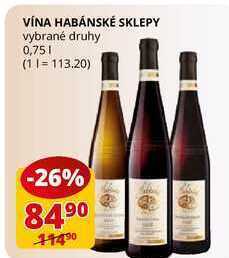 Flop Vína habánské sklepy vybrané druhy 0,75l nabídka
