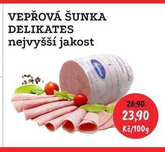 RABBIT řeznictví Vepřová šunka delikates nejvyšší jakost 100g nabídka