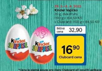 Tesco Kinder vajíčko nabídka