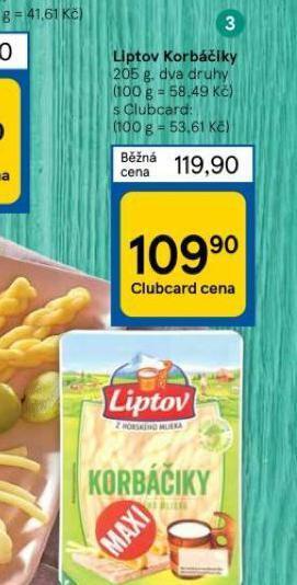 Tesco Liptov korbáčiky nabídka
