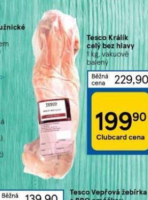 Tesco Tesco králík celý bez hlavy nabídka