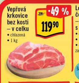 Albert Vepřová krkovice bez kosti nabídka