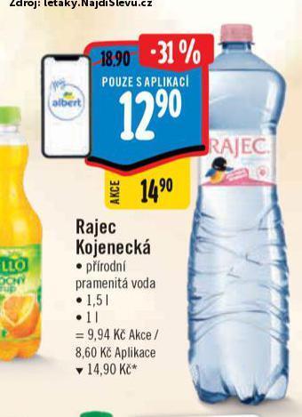 Albert Rajec kojenecká voda nabídka