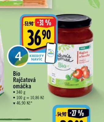 Albert Bio rajčatová omáčka nabídka