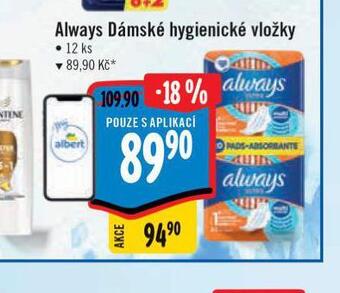 Albert Always dámské vložky nabídka