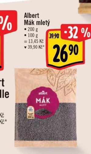 Albert Mák mletý nabídka