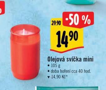 Albert Olejová svíčka mini nabídka