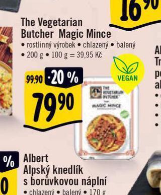 Albert The vegetarian butcher magic mince nabídka
