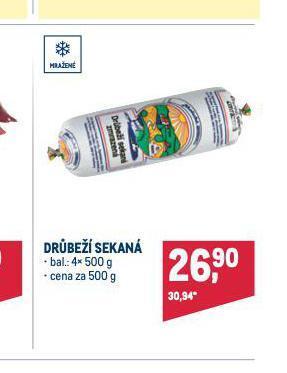 Makro Drůbeží sekaná nabídka