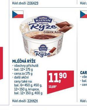 Makro Kunín mléčná rýže nabídka