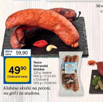 Tesco Ostravská klobása nabídka